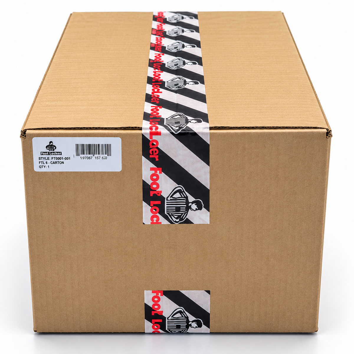 A sealed Foot Locker Mystery Box